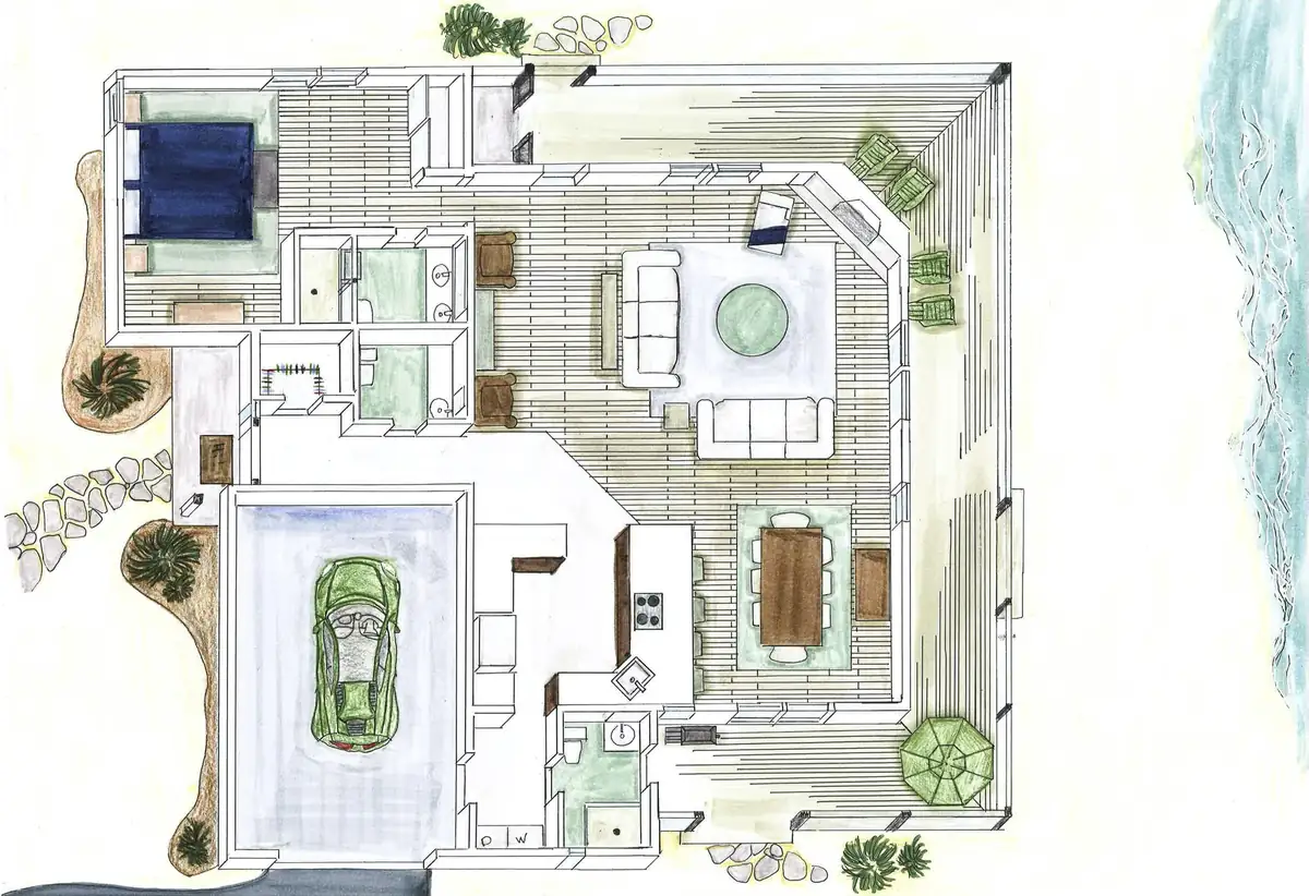 Interior design project: Renderings